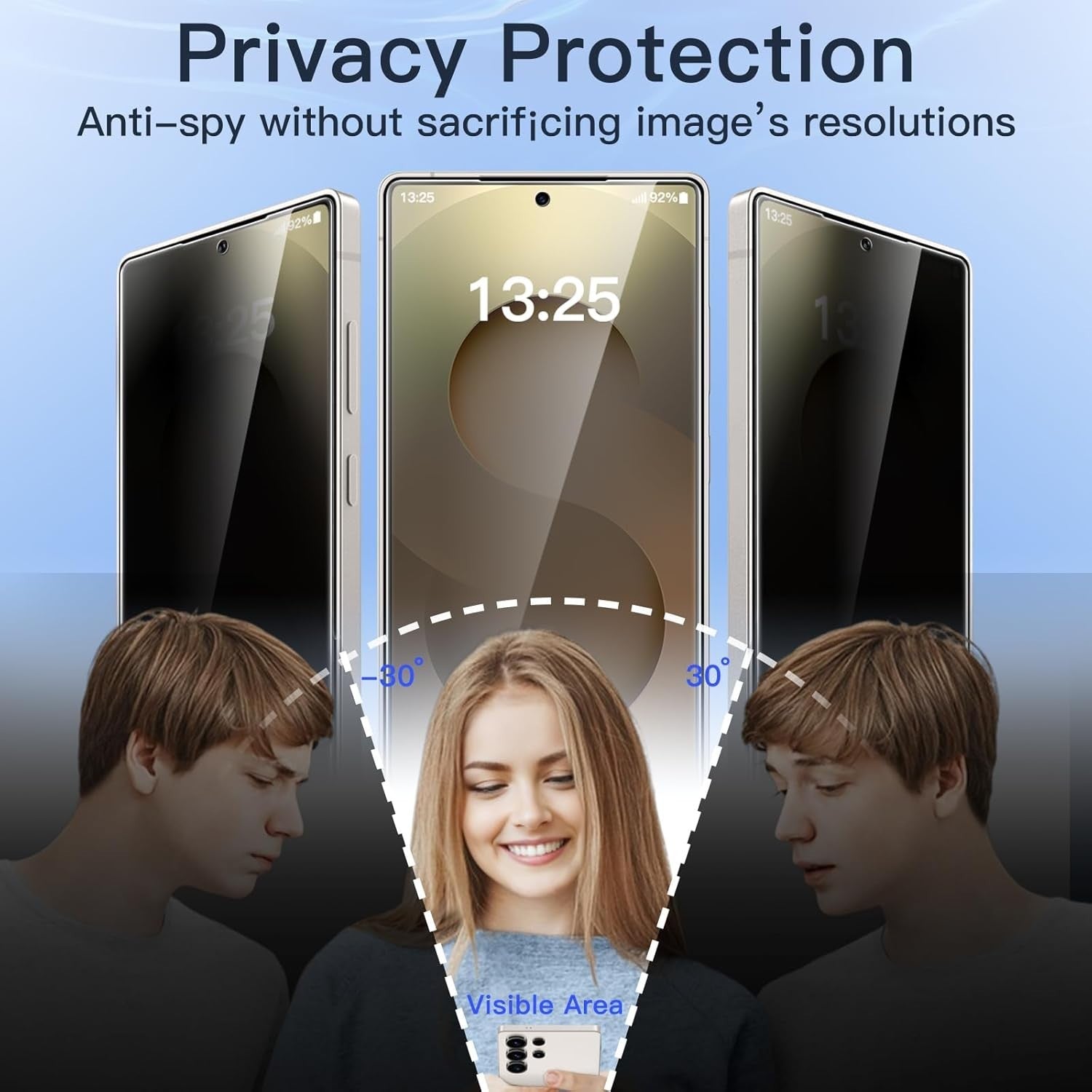 2-Pack Samsung Galaxy S26 Series Privacy Glass Screen Protector - detail image 5