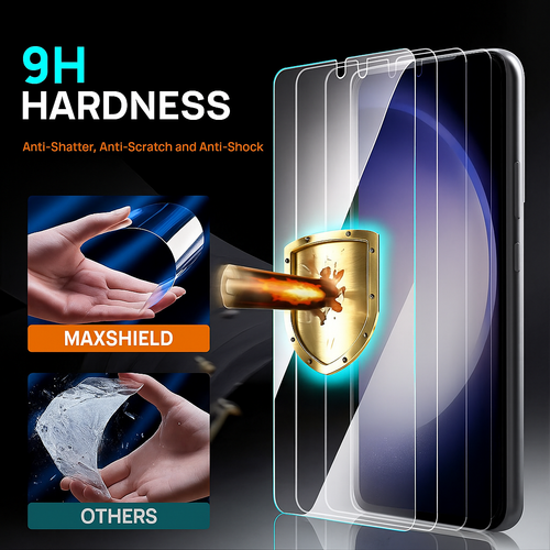 Tempered Glass Screen Protector & Camera Lens Protector for Samsung Galaxy S26 Series - image 4