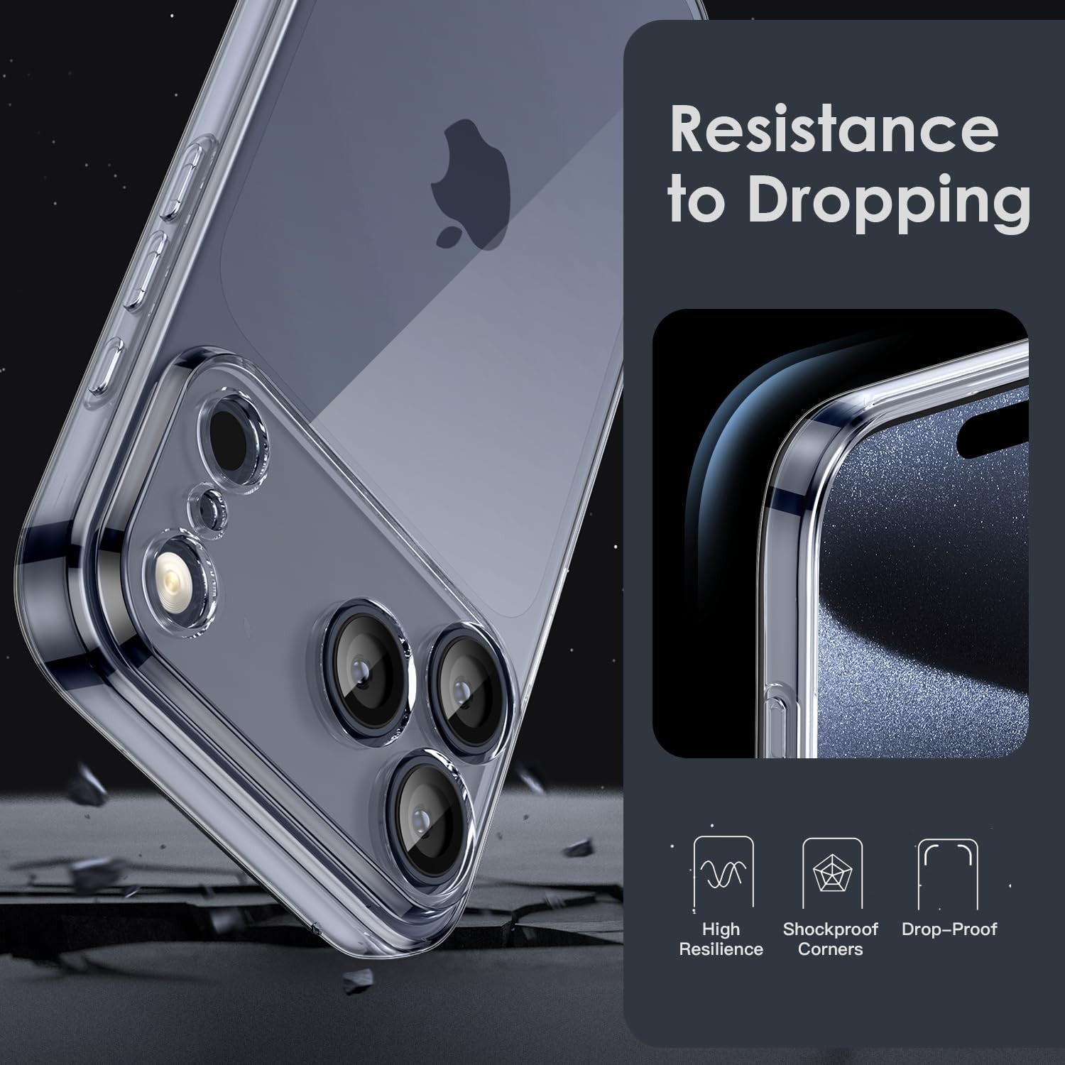 Shockproof Clear Case with Camera Protection for iPhone 14 Series - image 6