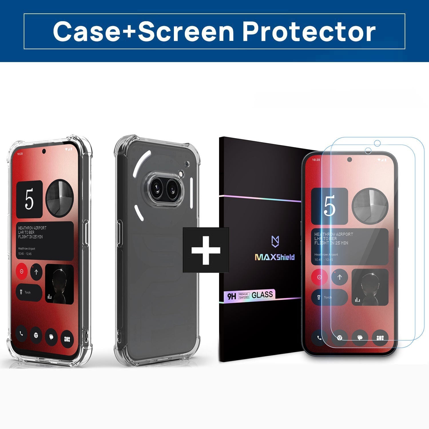 For Nothing Phone (2a) 5G Case Clear Shockproof Slim Cover + Screen Protector AU