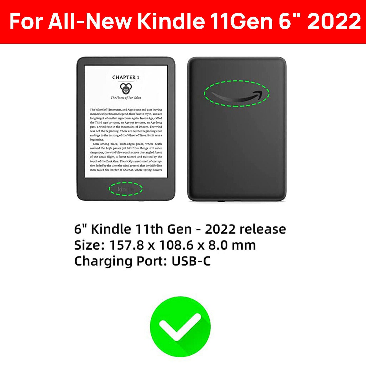 For Amazon Kindle Paperwhite 10th 11th Gen 6.8" 6" Smart Flip Case Cover AU