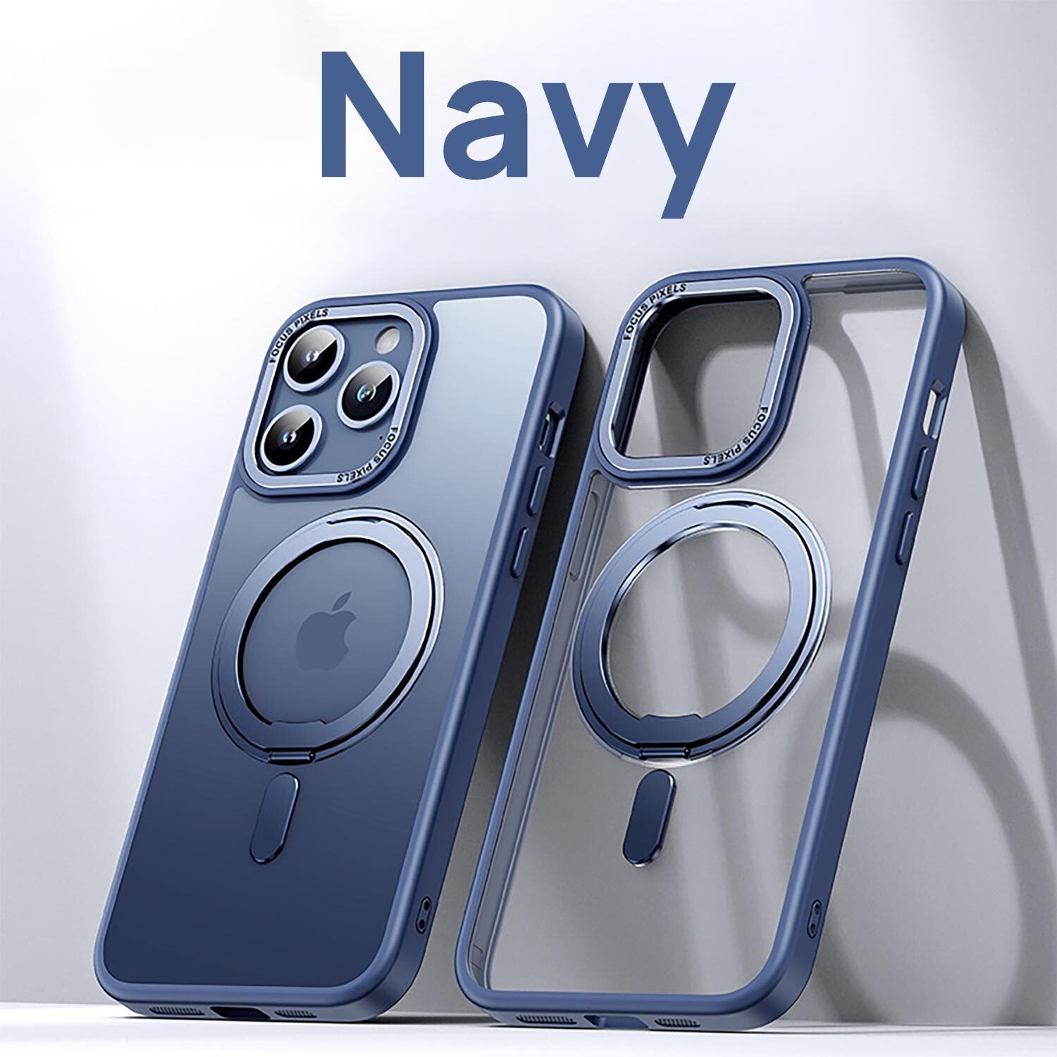 For iPhone 17 Pro Max Air Clear Case Shockproof Magnetic Ring Stand Cover