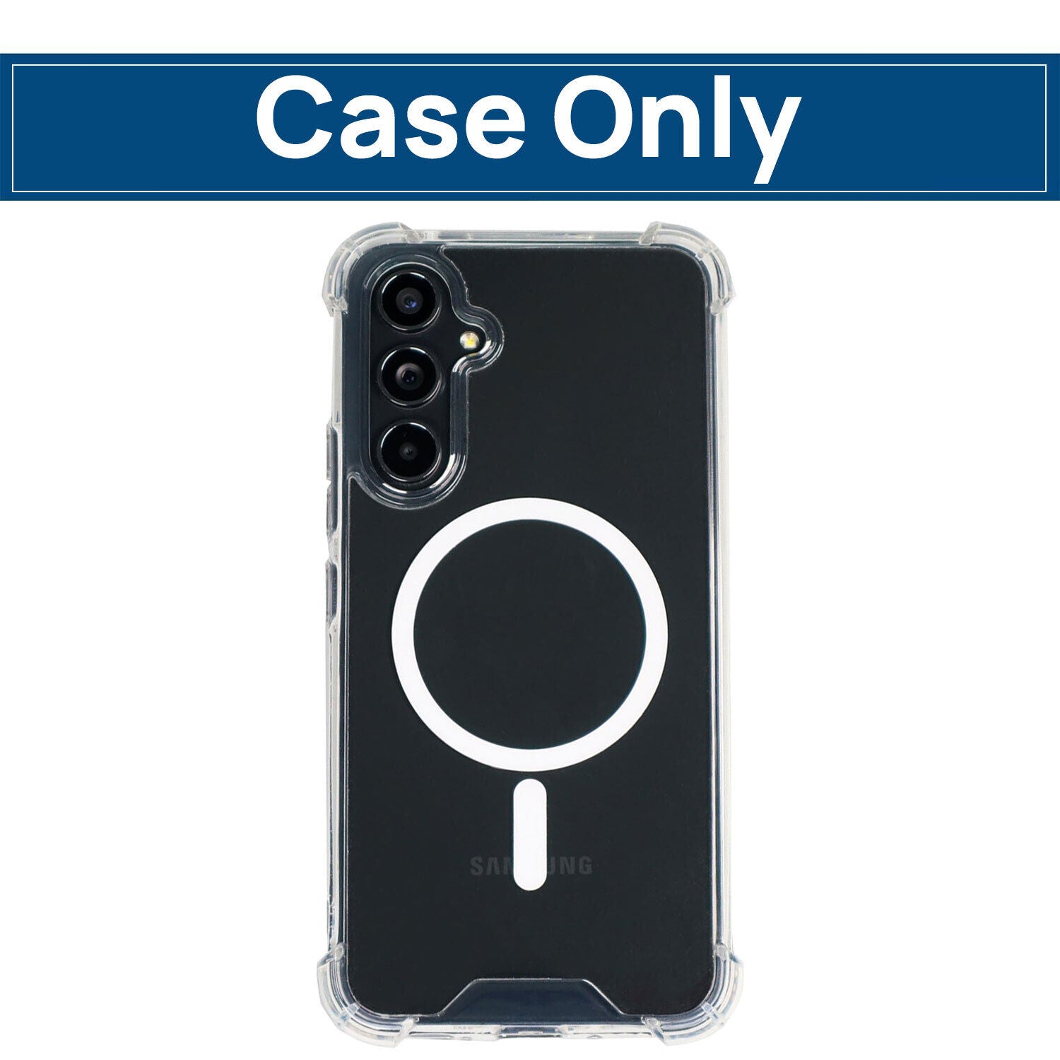 For Samsung A15 A35 A55 A34 A54 A23 5G Case Clear Shockproof Magnetic Cover