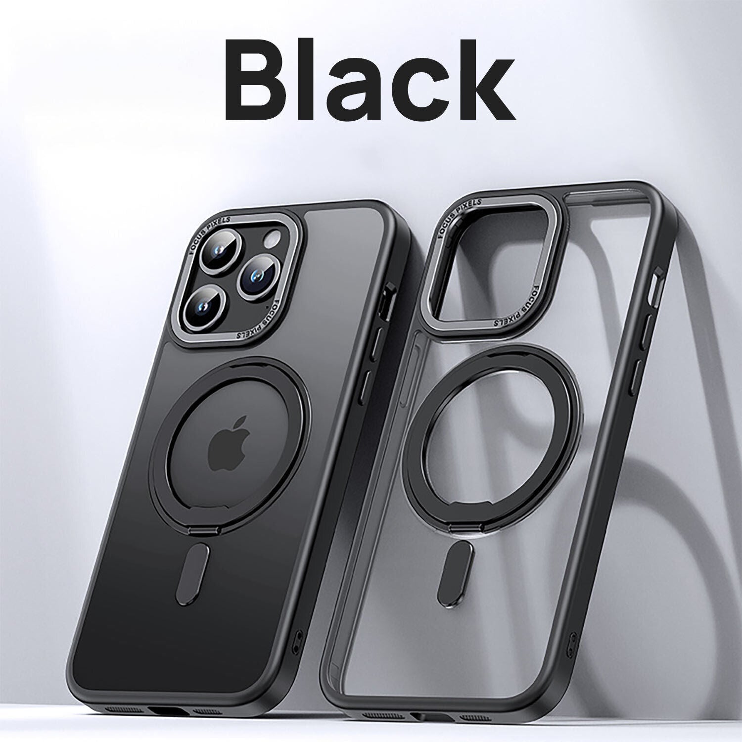 For iPhone 17 Pro Max Air Clear Case Shockproof Magnetic Ring Stand Cover