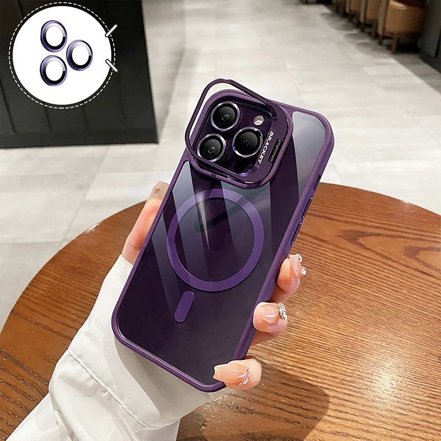 For iPhone 17 Pro Max Air Shockproof MagSafe Stand Case Camera Protector