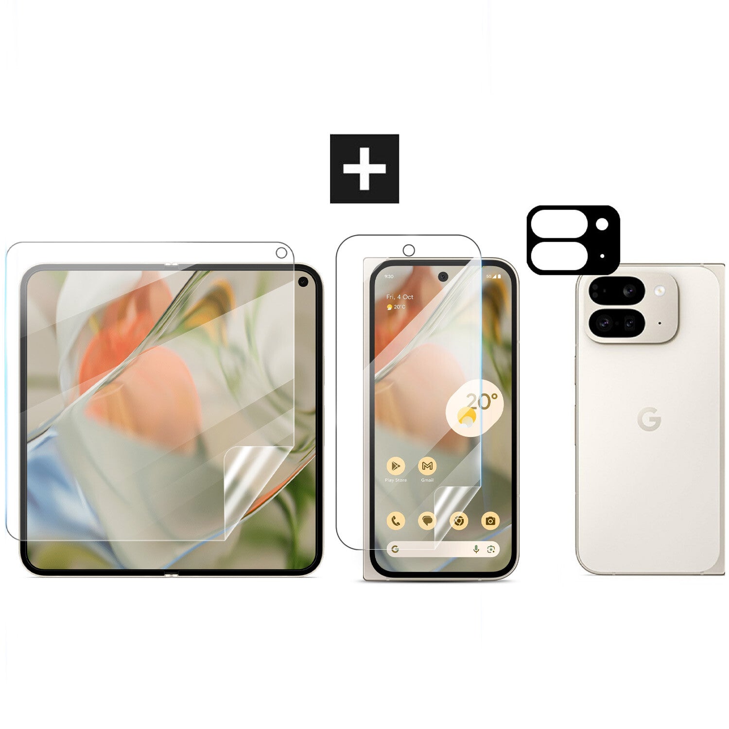 For Google Pixel 10 Pro Fold Hydrogel Tempered Glass Screen Camera Protector