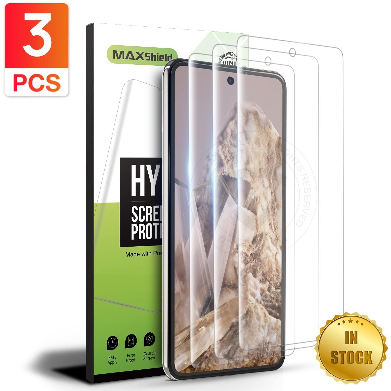 3X For Google Pixel 10/10Pro/10 Pro XL Clear Hydrogel Screen Protector Film