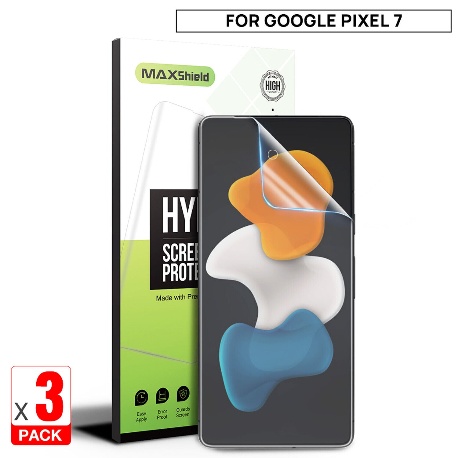 3X For Google Pixel 10/10Pro/10 Pro XL Clear Hydrogel Screen Protector Film