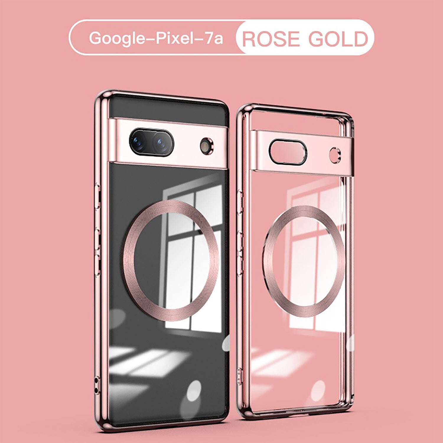 For Google Pixel 9 Pro XL Magnetic Mag Safe Case Clear Shockproof Case Cover
