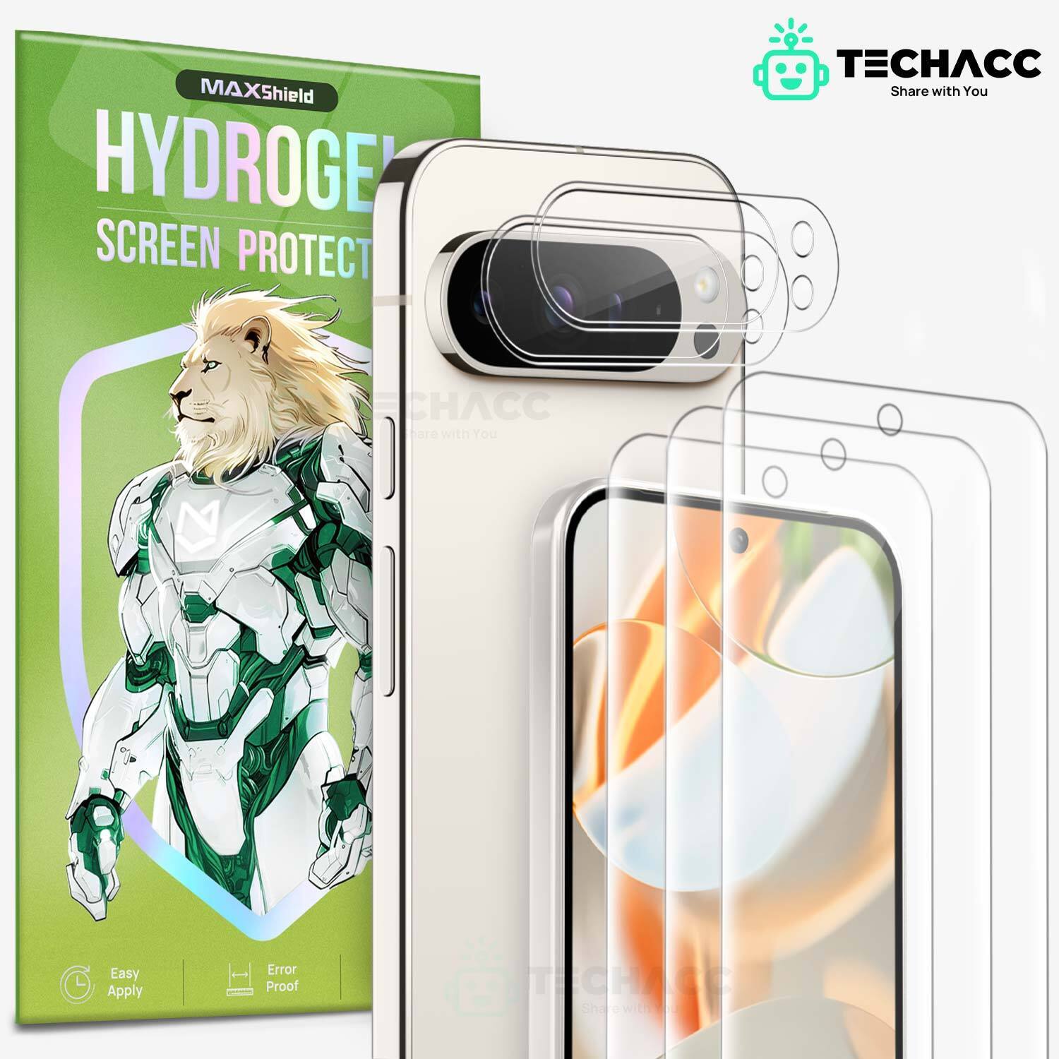 For Google Pixel 9 XL Pro Hydrogel Screen Protector Camera Cover