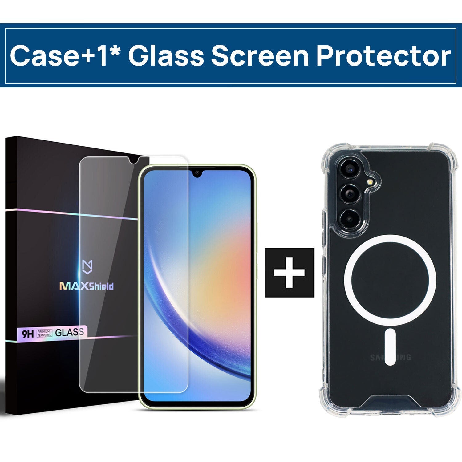 For Samsung A15 A35 A55 A34 A54 A23 5G Case Clear Shockproof Magnetic Cover