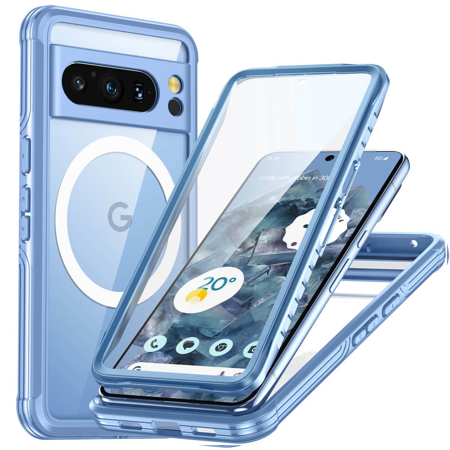 For Google Pixel 10 /10 Pro/10 Pro XL Magsafe Heavy Duty Shockproof 360 Full Body Case