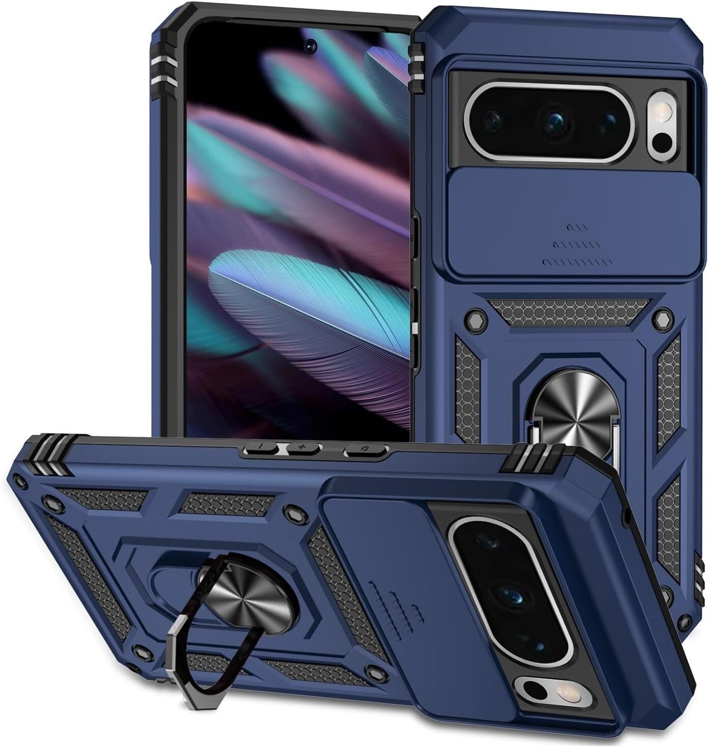 For Google Pixel 10 /10 Pro/10 Pro XL Case Rugged Shockproof Heavy Duty Ring Cover