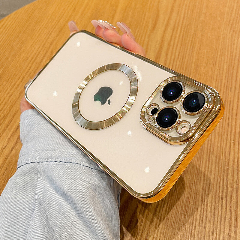 For iPhone 17 Pro Max Air Magnetic Case Clear Shockproof Kickstand Cover