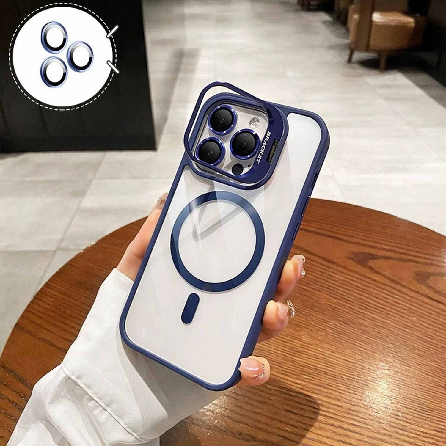 For iPhone 17 Pro Max Air Shockproof MagSafe Stand Case Camera Protector