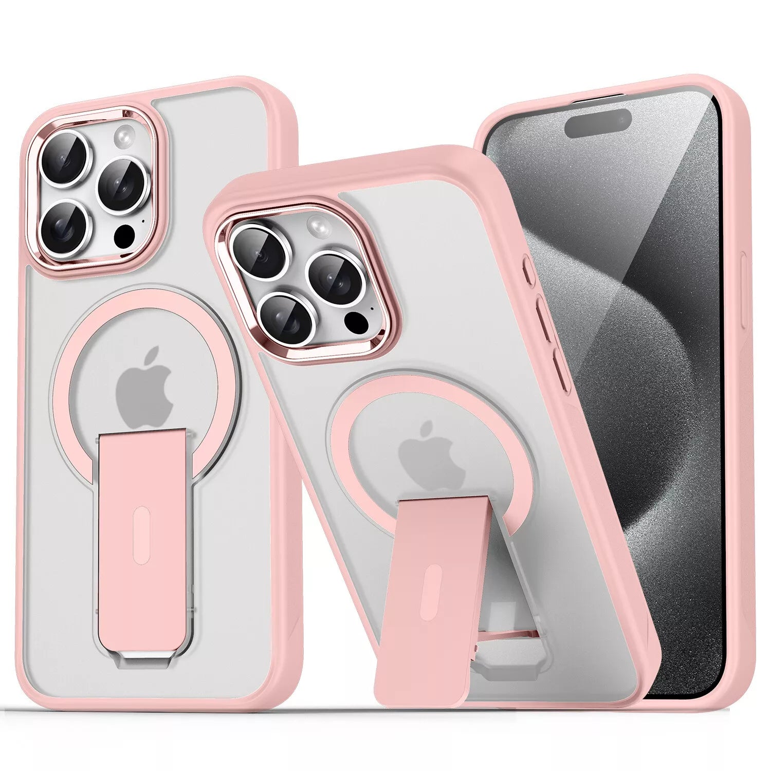 For iPhone 16 Pro Max Case Magsafe Shockproof Kickstand Holder Cover