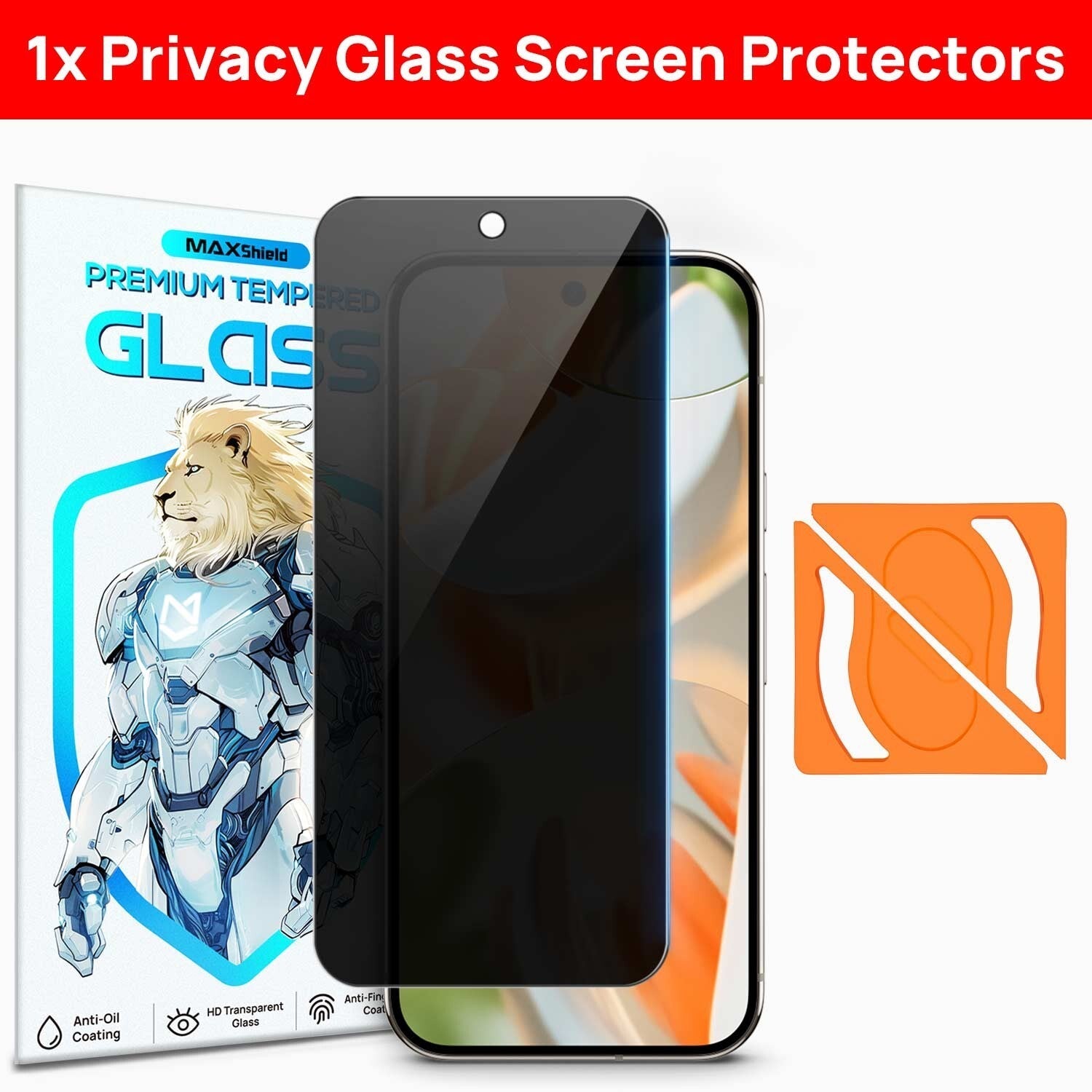 2x For Google Pixel 10 Pro XL Tempered Glass Privacy Screen Protector