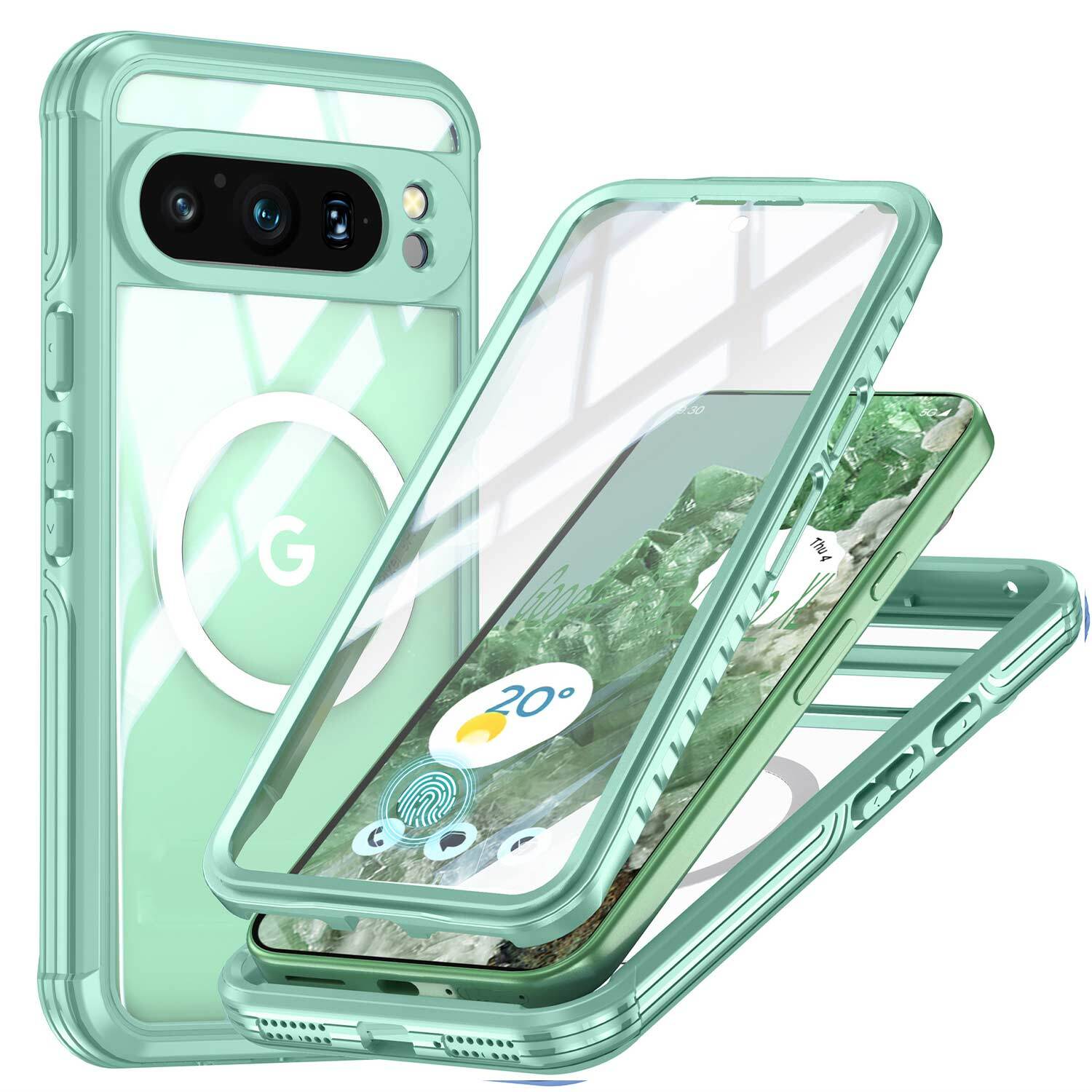 For Google Pixel 10 /10 Pro/10 Pro XL Magsafe Heavy Duty Shockproof 360 Full Body Case