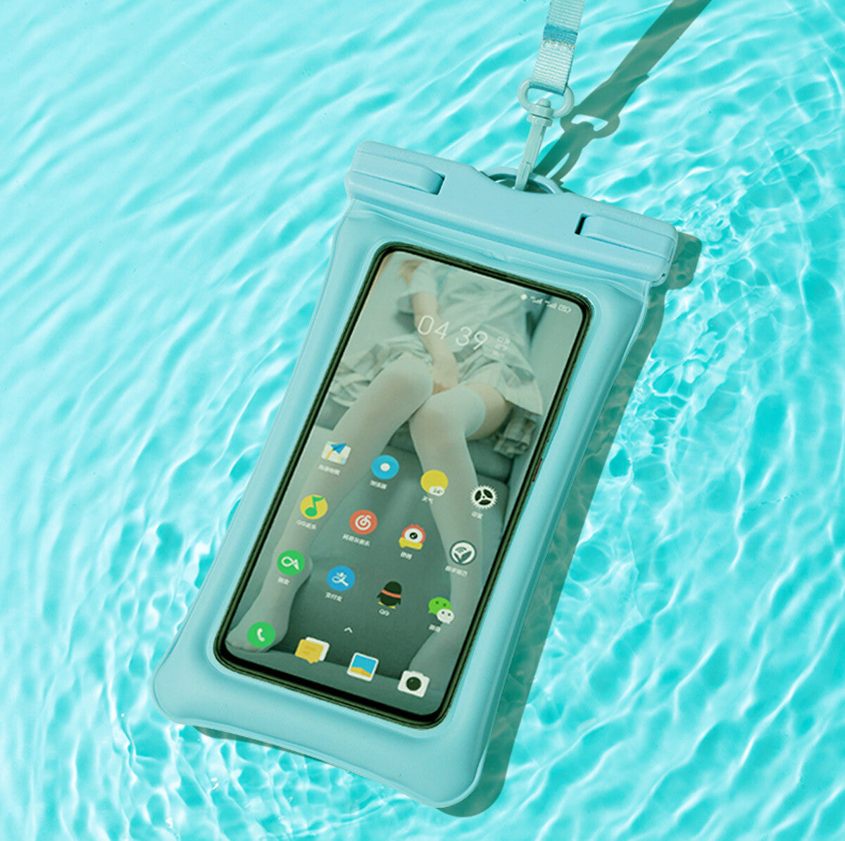 Waterproof Phone Pouch Dry Bag Portable Lanyard For iPhone 17