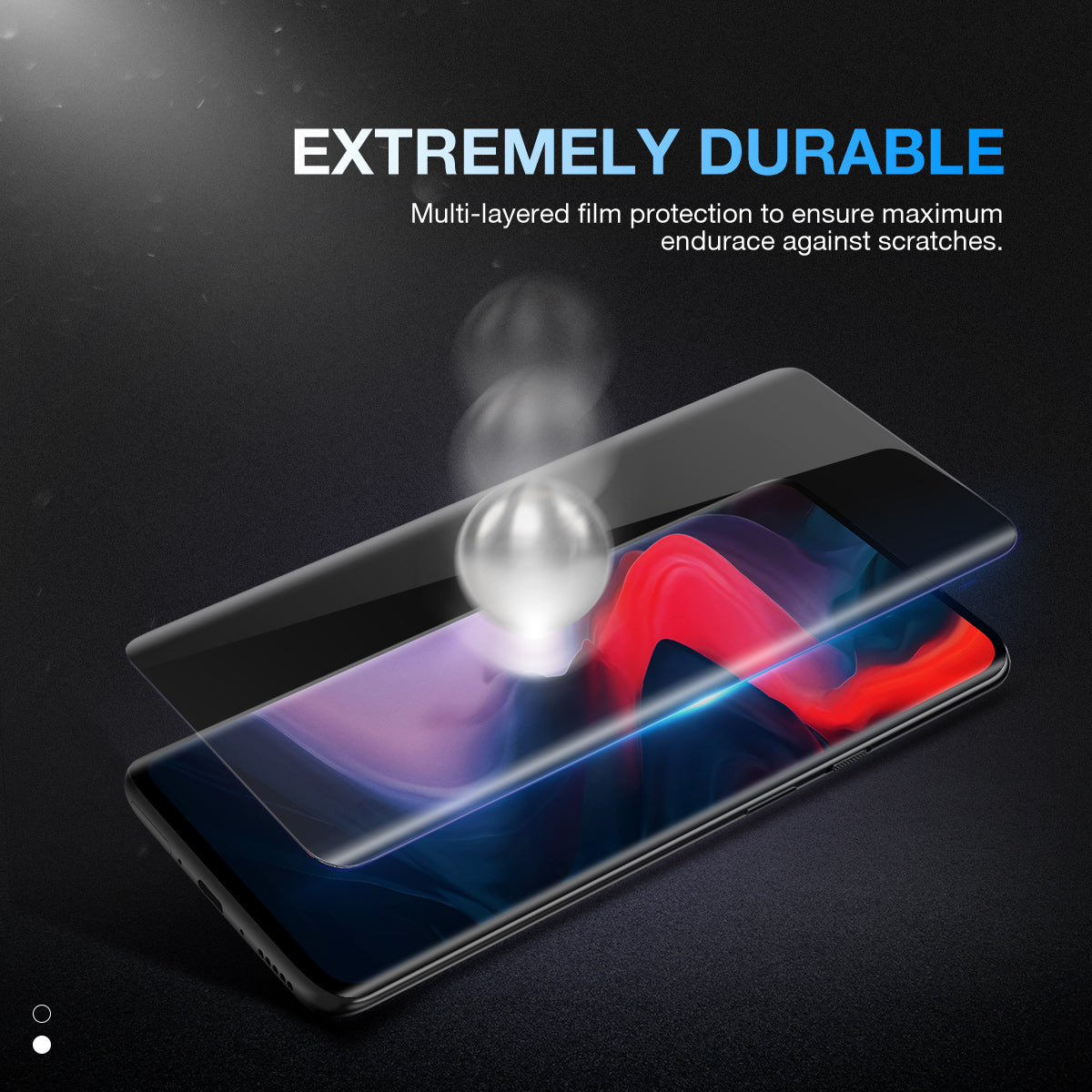 OnePlus 7 Screen Protector, MaxShield HD Aqua Crystal for OnePlus 7