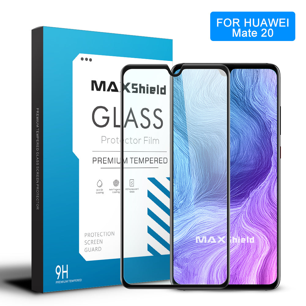 MAXSHIELD 3D Curved Tempered Glass Screen Protector For Huawei Mate 20