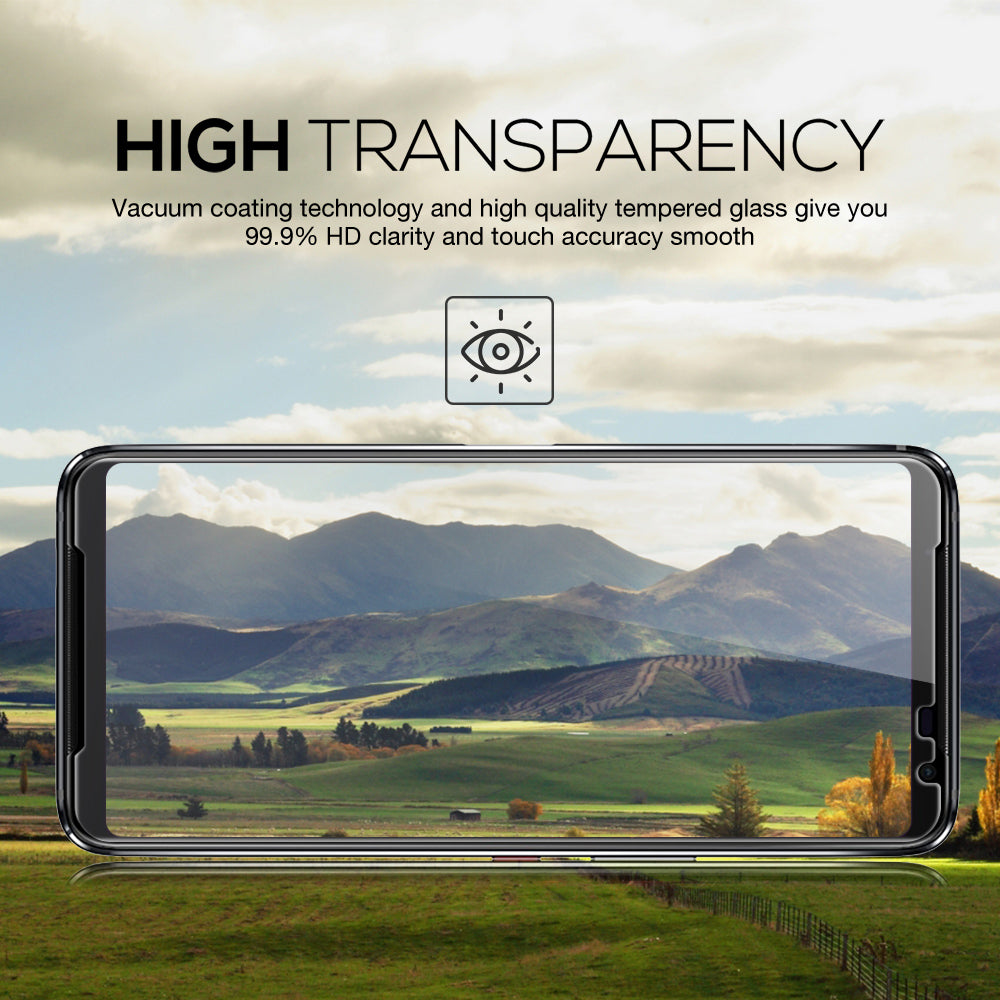 MAXSHIELD Screen Glass Tempered Glass Lens Protector FULL COVER For ASUS ROG 2