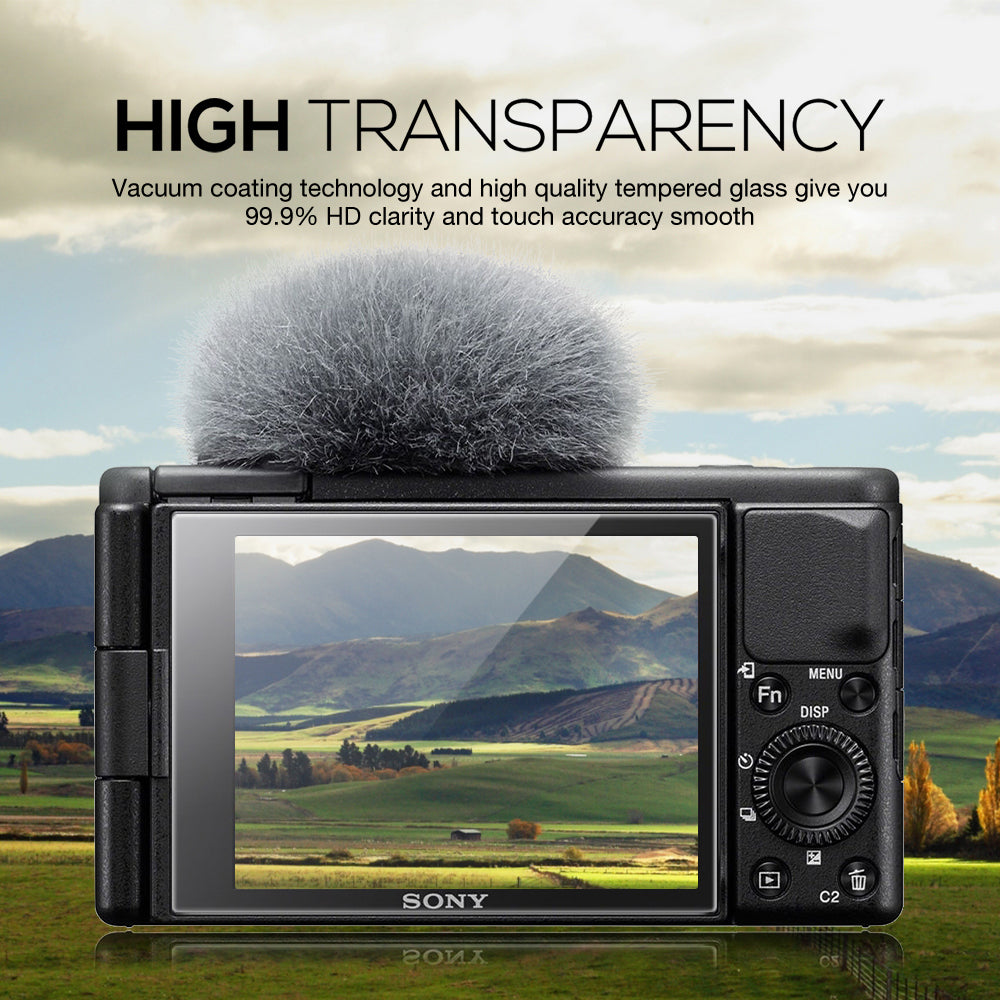 MAXSHEIL 9H Tempered Glass Screen Protector for Sony ZV-1/RX100/A7C