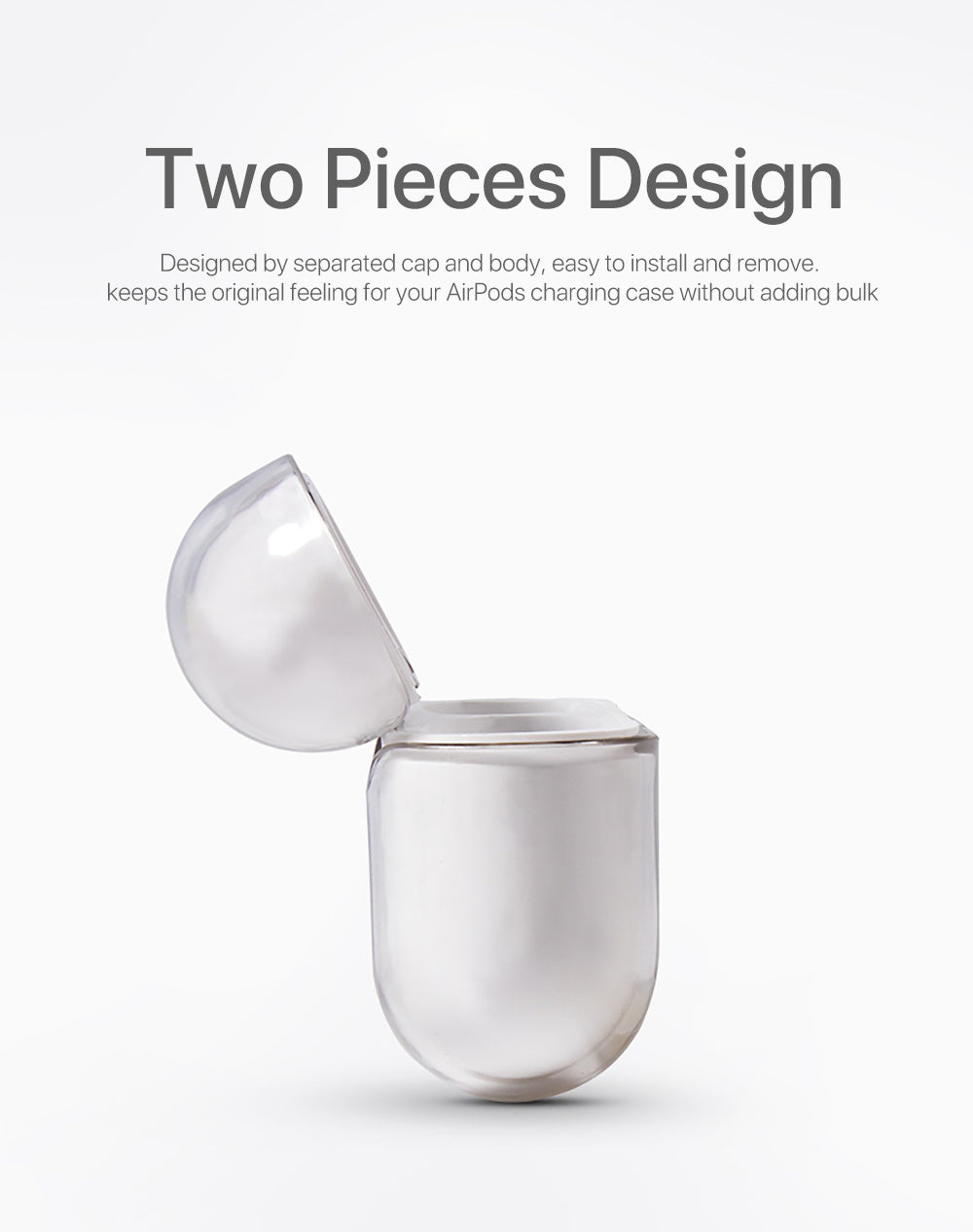 Apple AirPods Pro Case Cover Crystal Clear Hard Transparent Holder AirPod Case