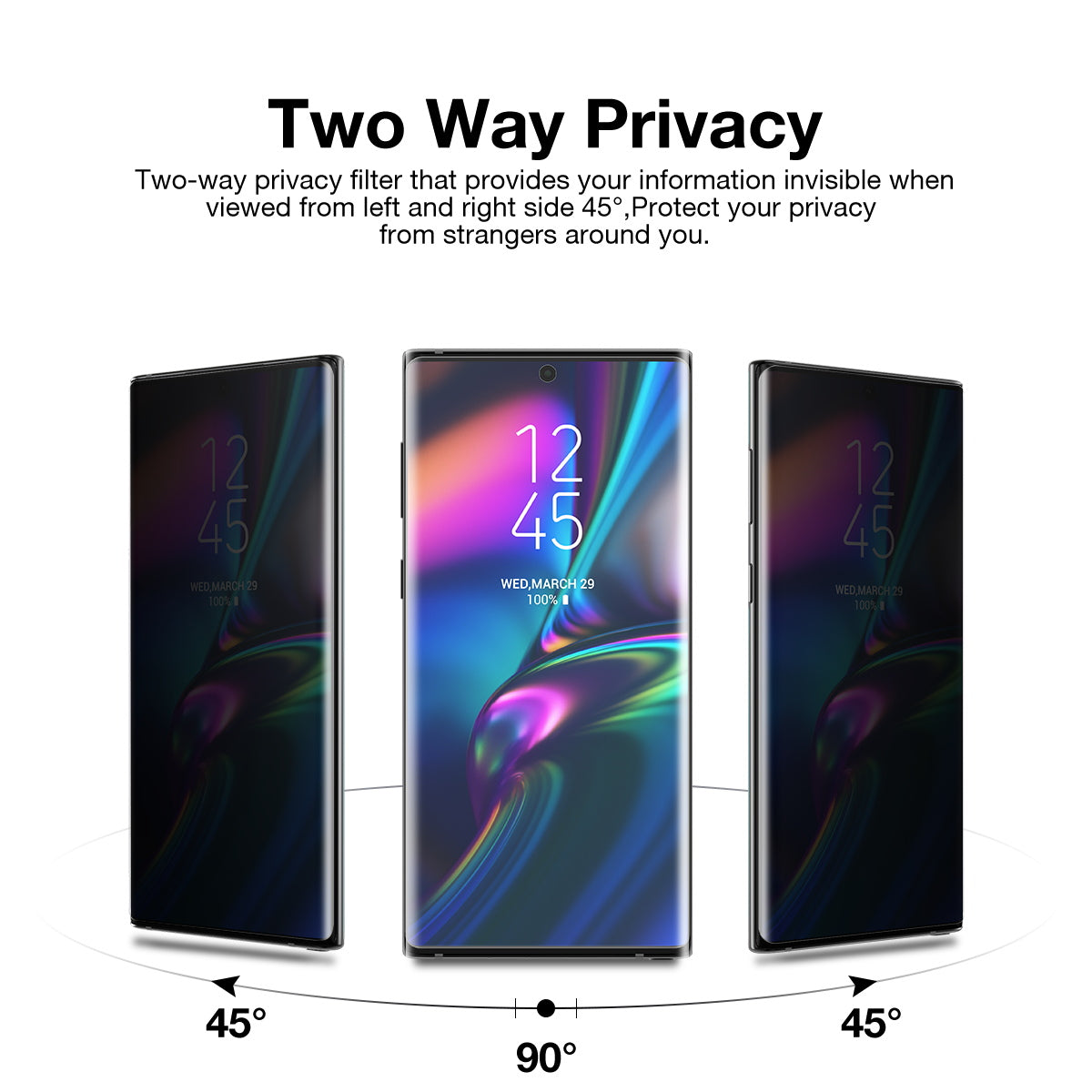 Anti Spy Privacy Film CaseFriendly Screen Protector For Galaxy Note 10 5G