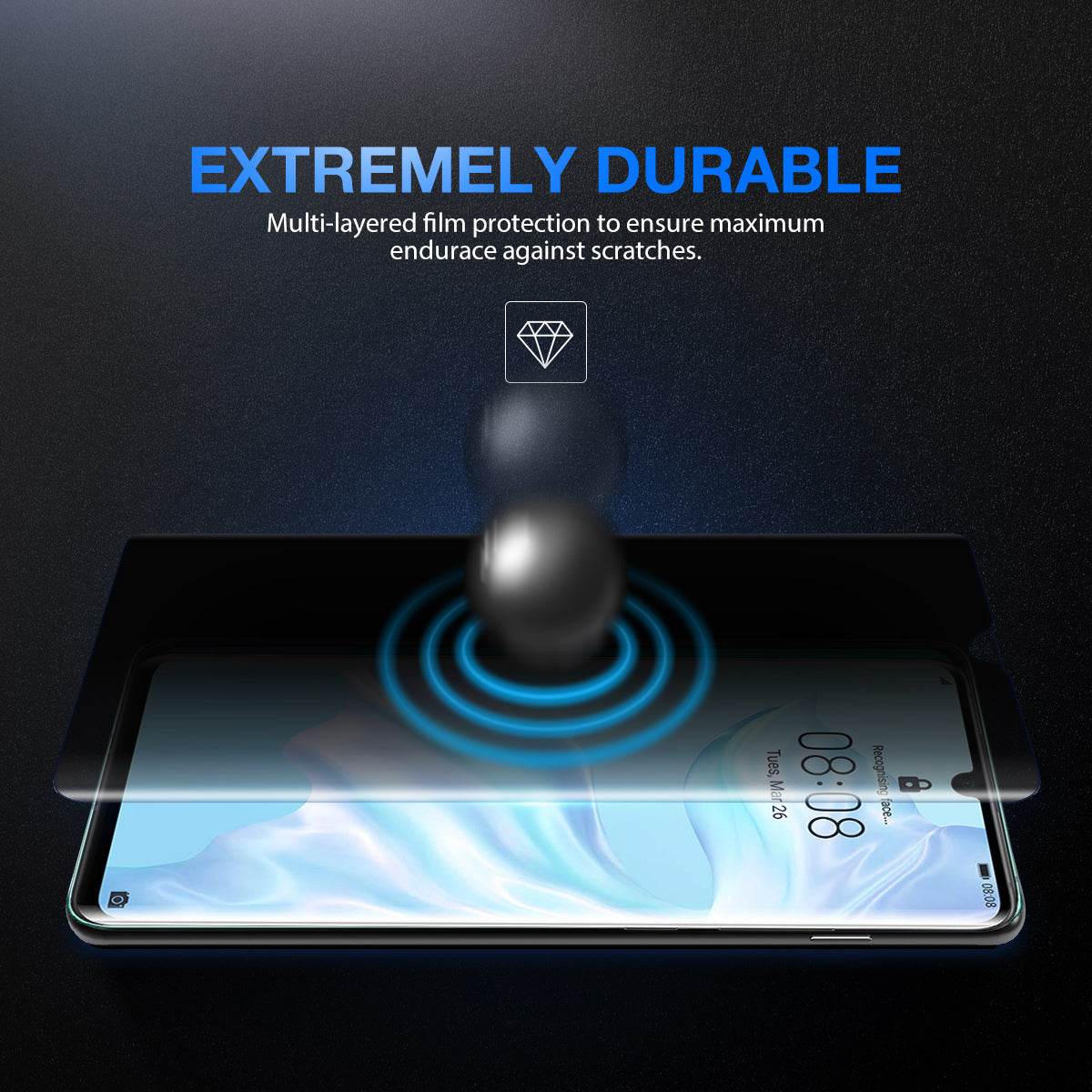 Anti Spy Privacy Film CaseFriendly Screen Protector For Huawei P30