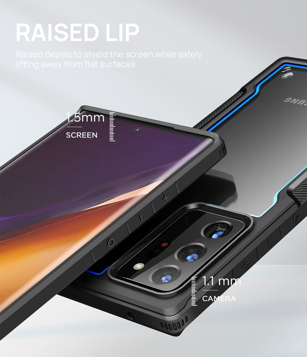 For Samsung Galaxy Note 20 Ultra Case Heavy Duty Shockproof Slim Clear Cover