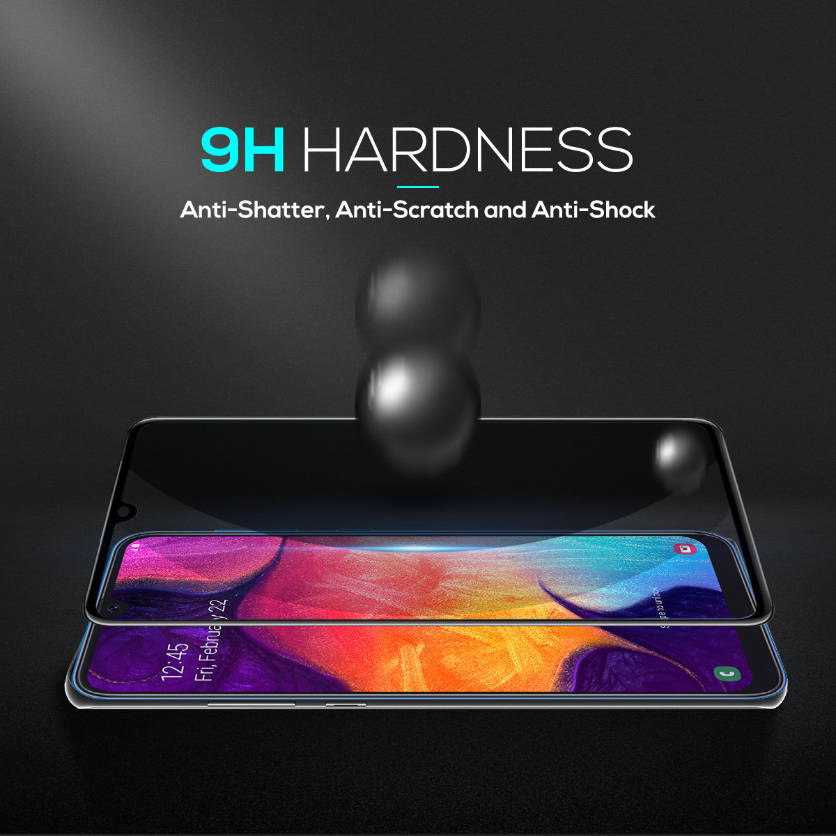 Samsung Galaxy A50 Full Coverage Tempered Glass Film HD Screen Protector