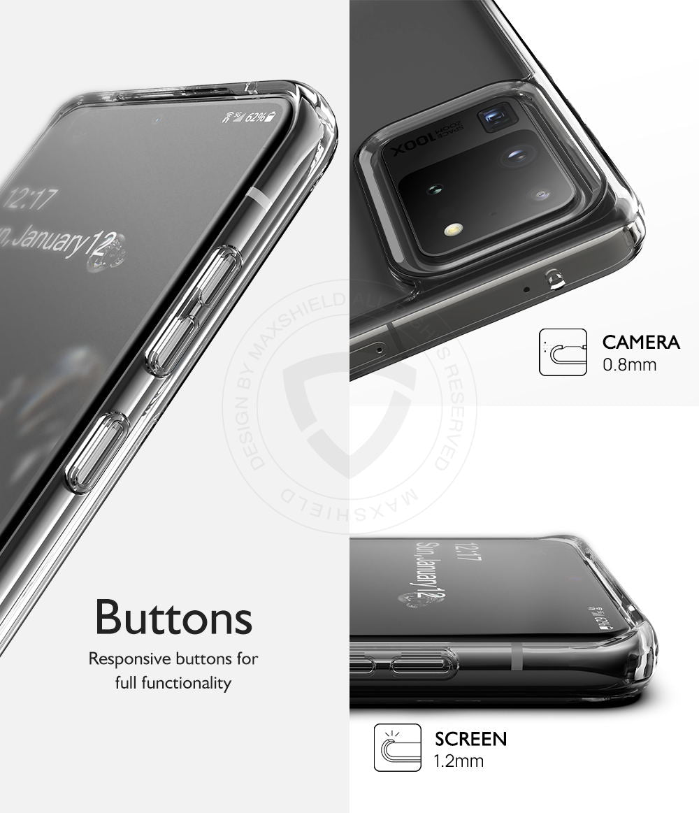 For Galaxy S20 Plus Ultra Case Heavy Duty Shockproof Clear Cover