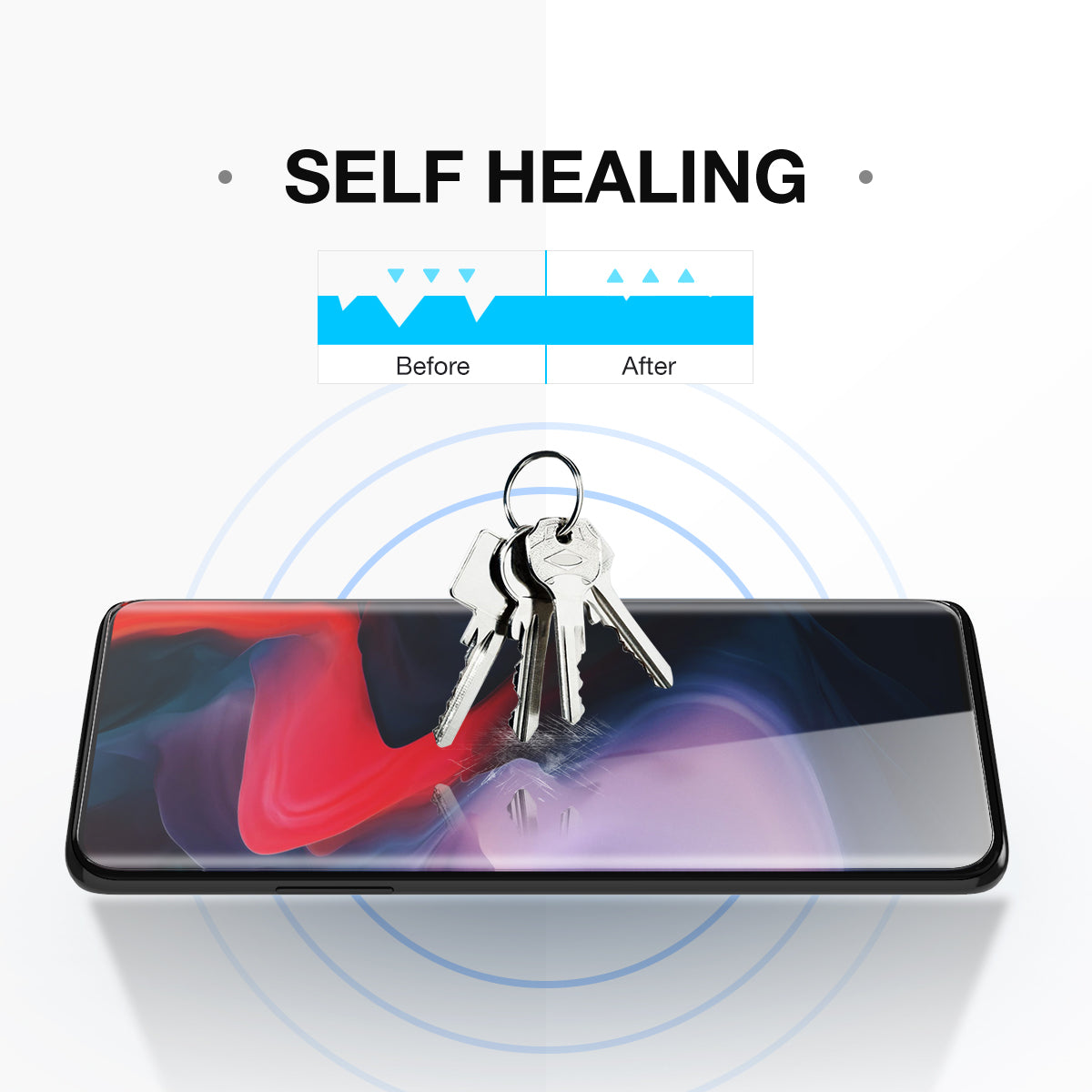 OnePlus 7 Pro Screen Protector, MaxShield HD Aqua Crystal for OnePlus 7 Pro