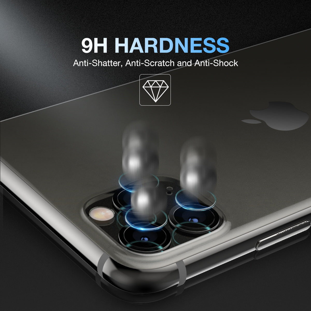 MAXSHIELD iPhone 11 Pro Camera Lens Tempered Glass Screen Protector