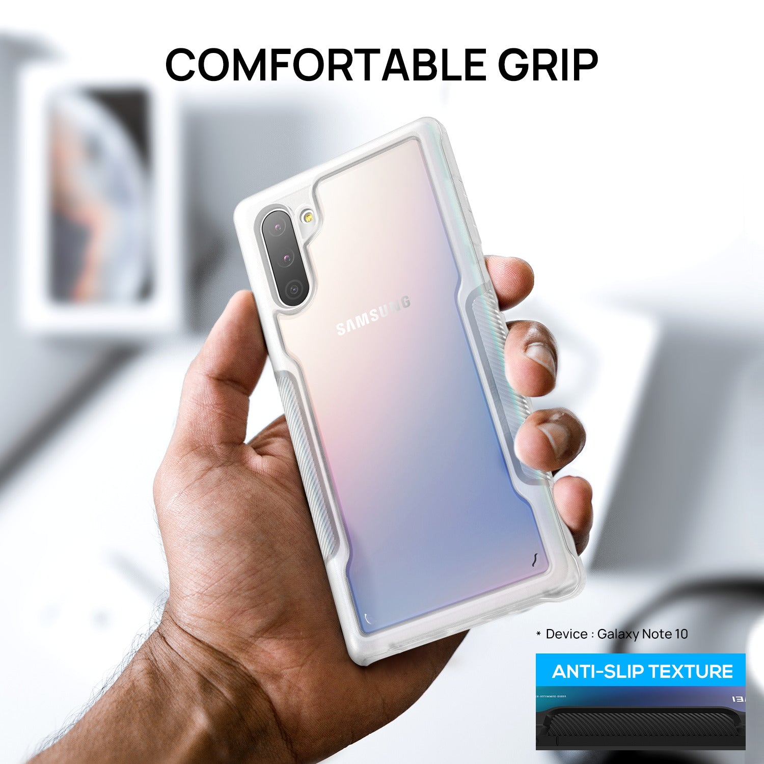 Mate 20 Pro Case Heavy Duty Shockproof Slim Clear Cover for Samsung-Clear