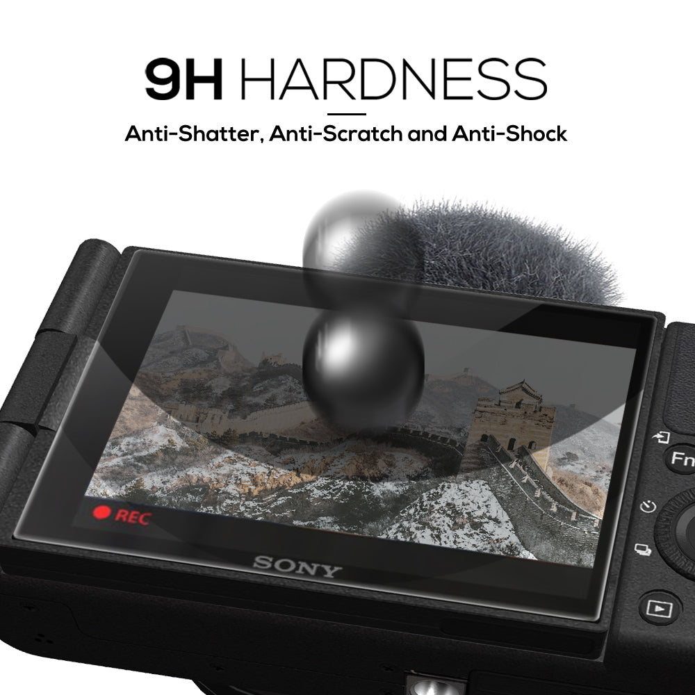 MAXSHEIL 9H Tempered Glass Screen Protector for Sony ZV-1/RX100/A7C