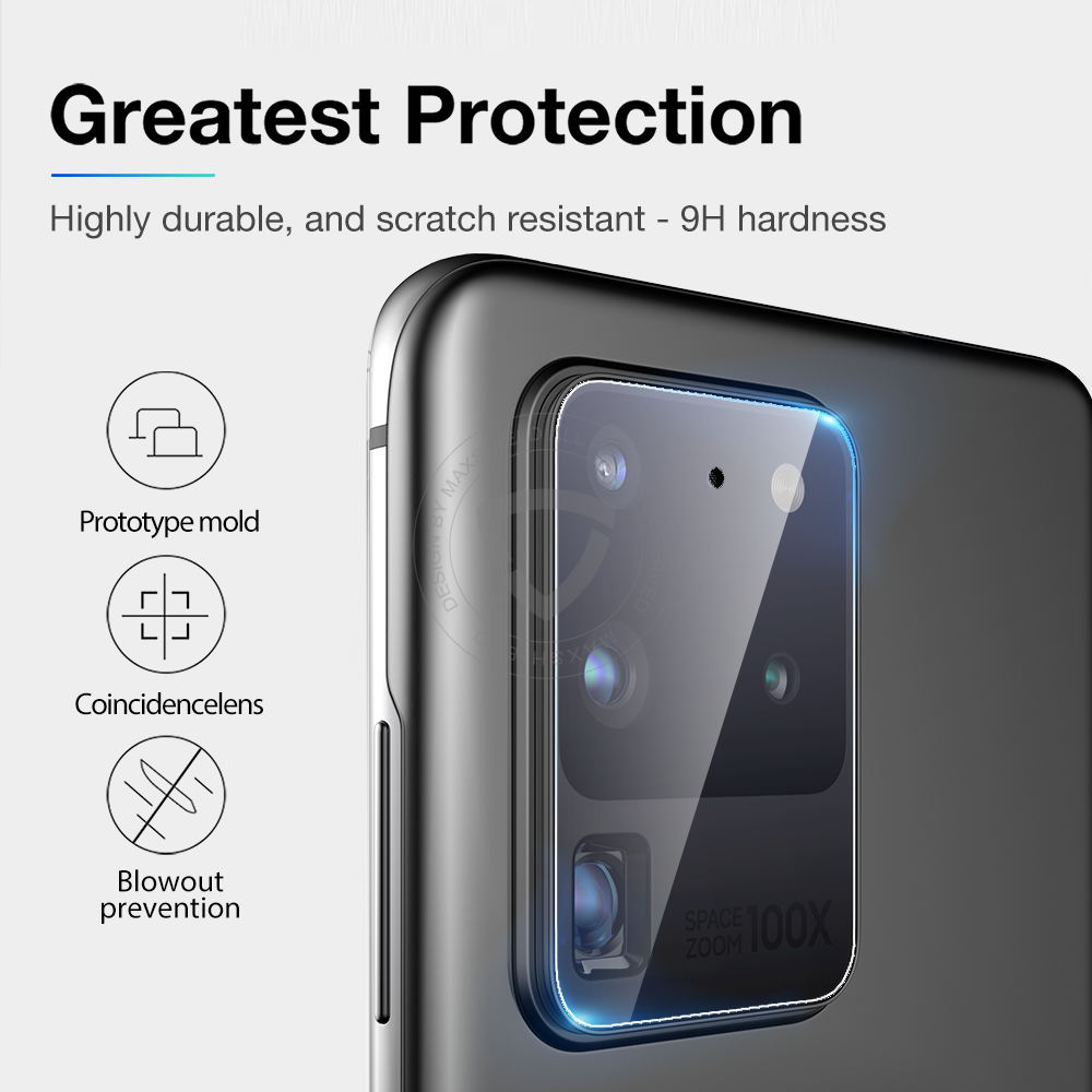 MAXSHIELD Galaxy S20 Plus Camera Lens Tempered Glass Screen Protector