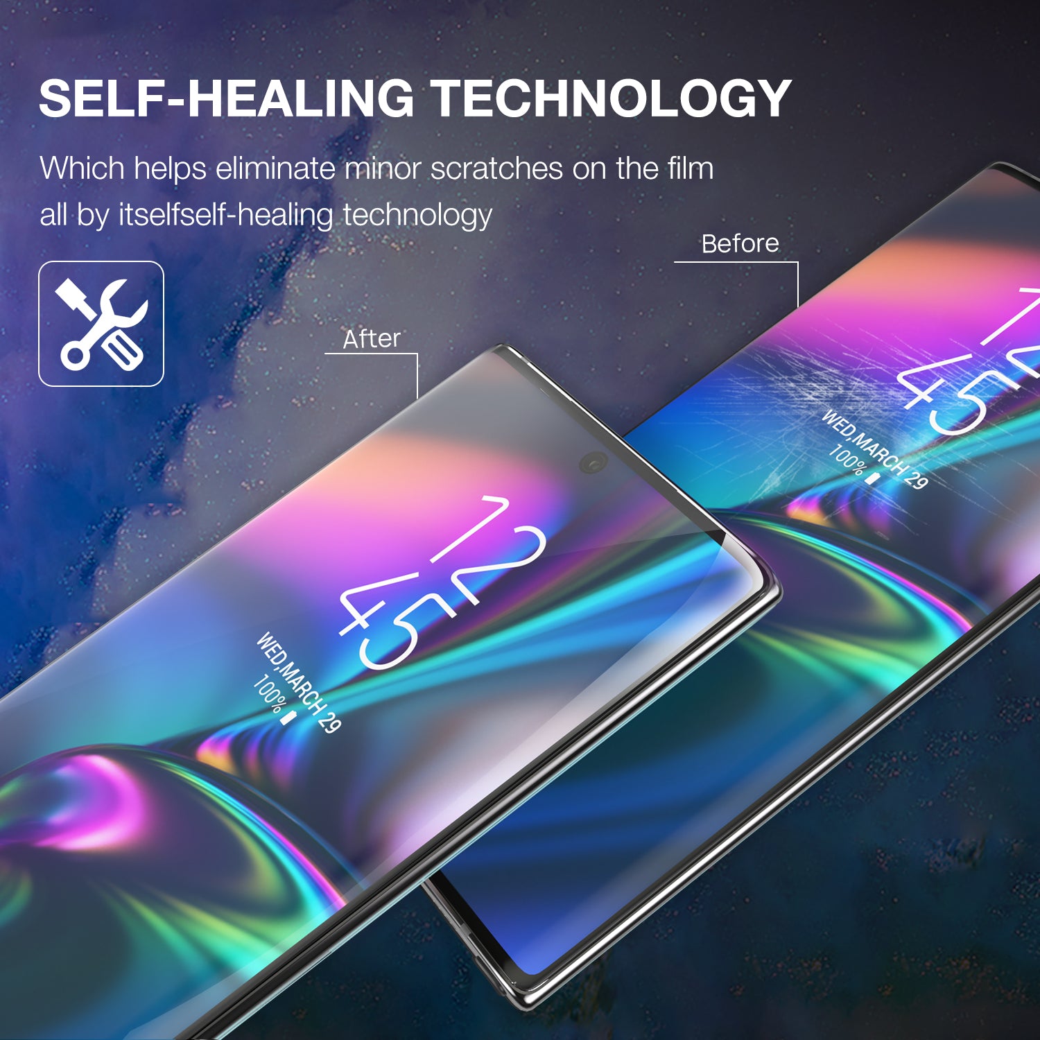 GALAXY NOTE 10 Plus MAXSHIELD HYDROGEL AQUA FLEXIBLE Crystal Film Screen Protector