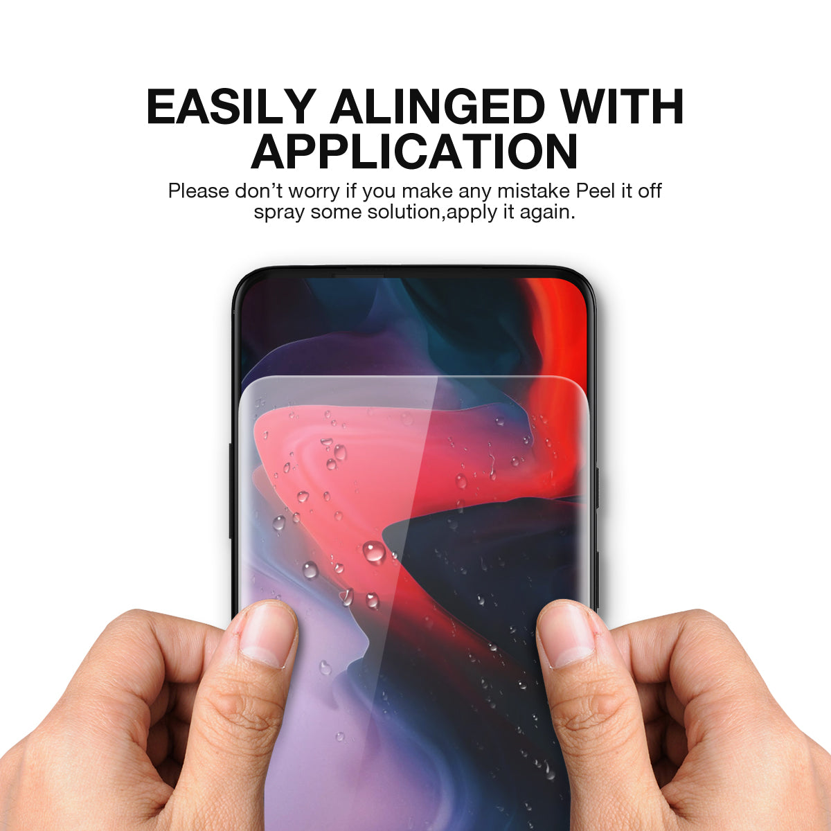 OnePlus 7 Screen Protector, MaxShield HD Aqua Crystal for OnePlus 7