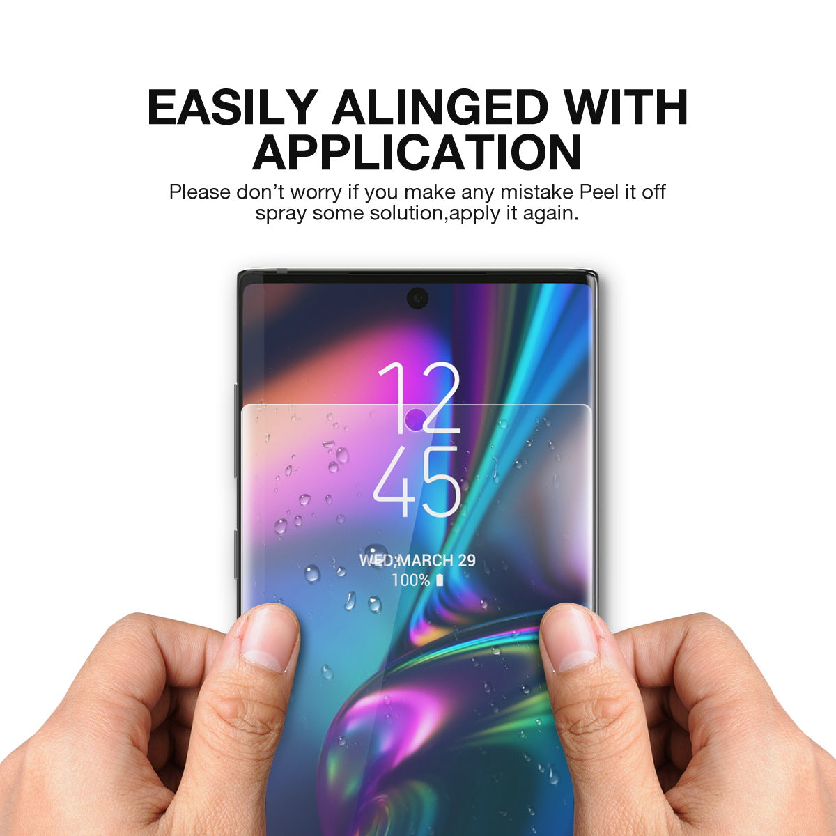 Galaxy Note 10 Screen Protector MaxShield HD Aqua Crystal for Samsung