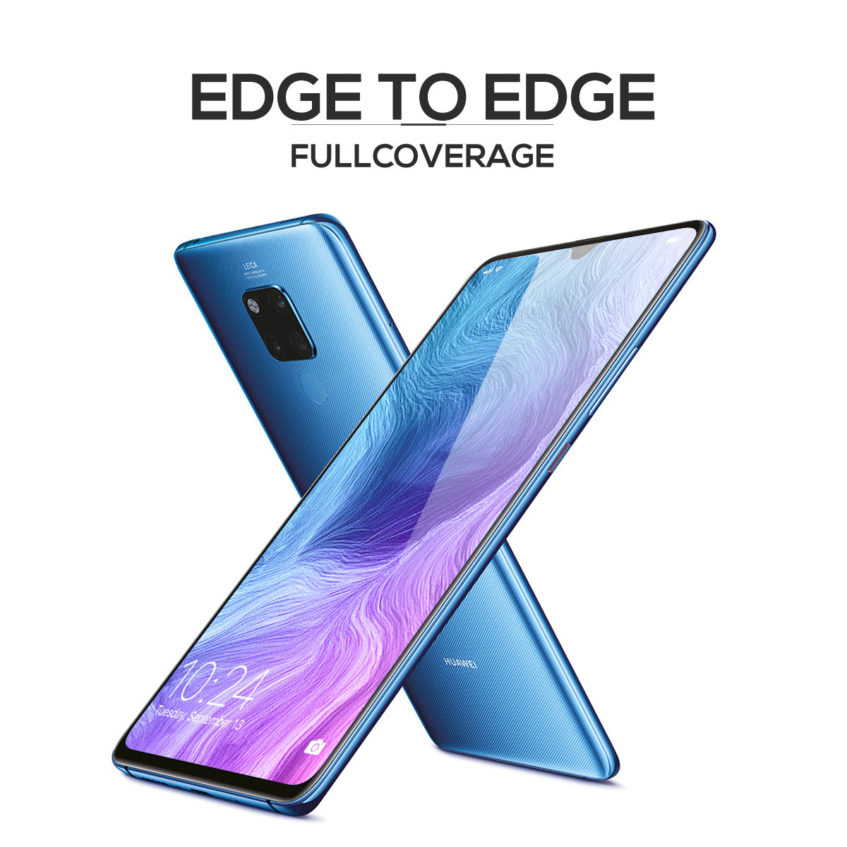 MAXSHIELD 3D Curved Tempered Glass Screen Protector For Huawei Mate 20 Pro