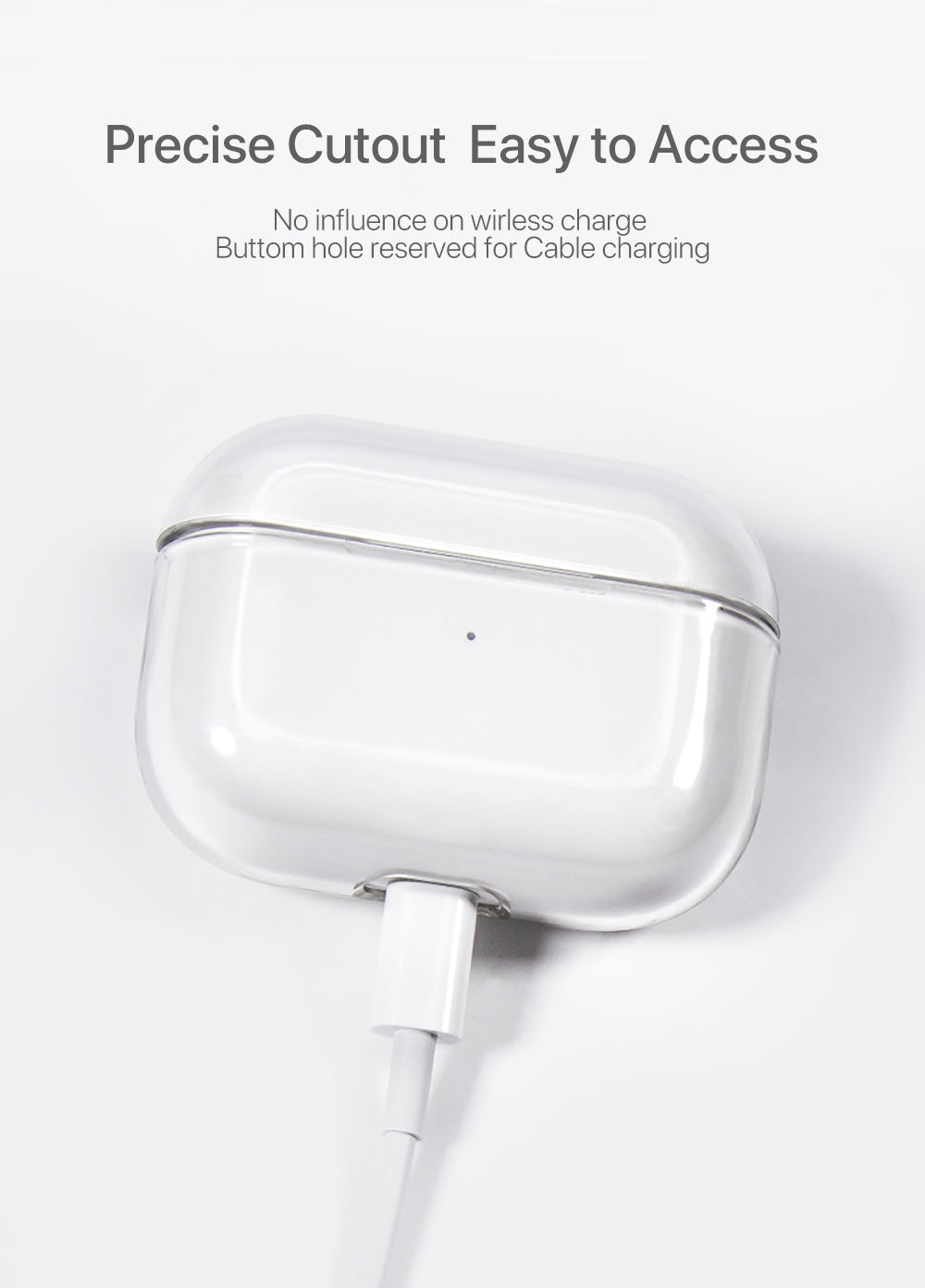 Apple AirPods Pro Case Cover Crystal Clear Hard Transparent Holder AirPod Case