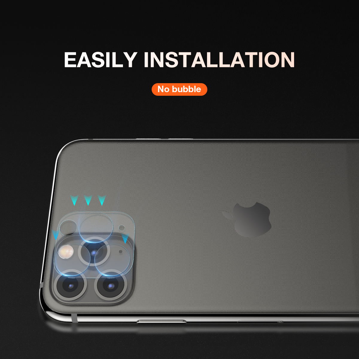 MAXSHIELD iPhone 11 Pro Max Full Coverage Camera Lens Tempered Glass Screen Protector