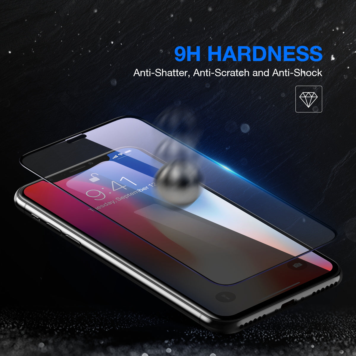 For iPhone XR Full Coverage 9D 5D 9H Tempered Glass Screen Protector