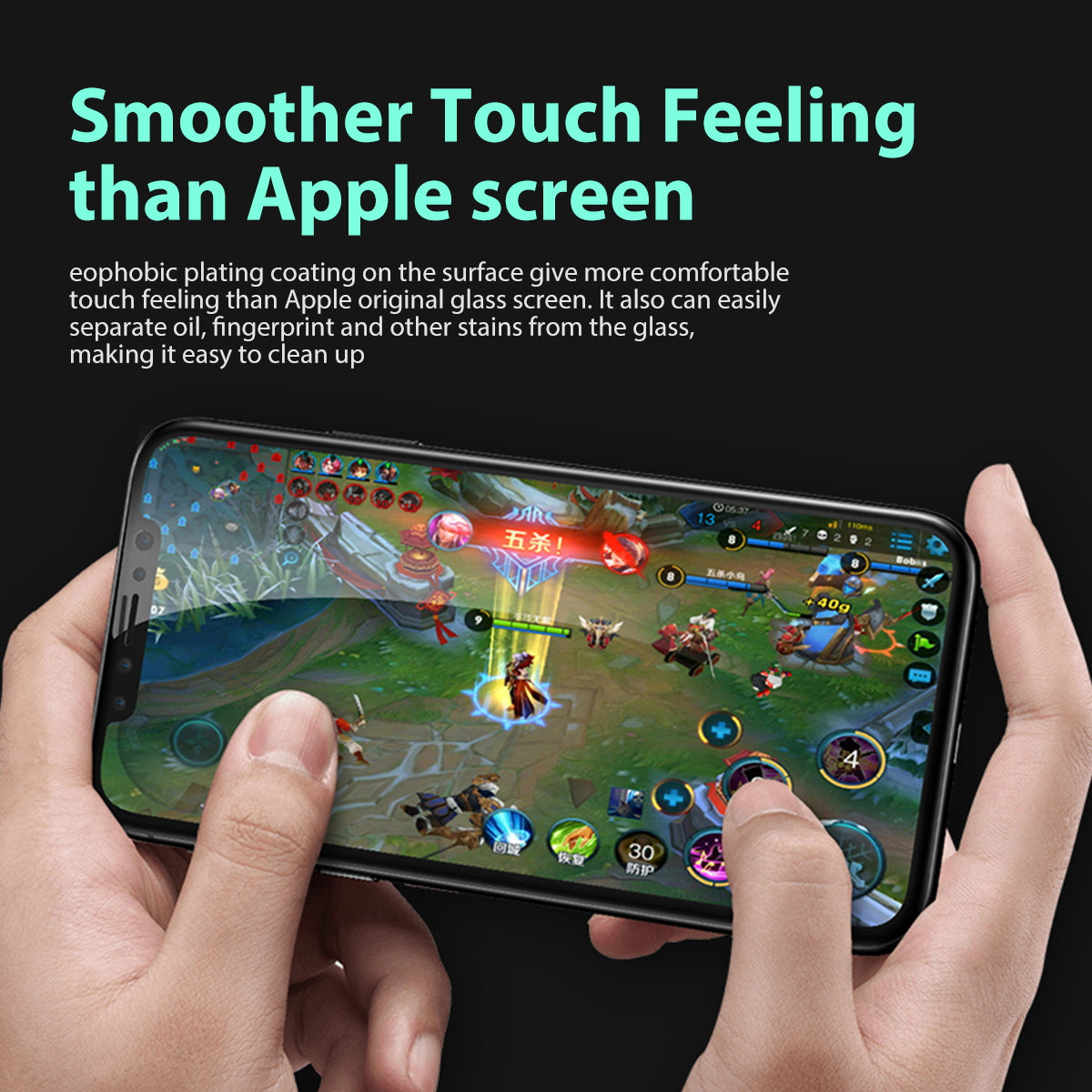 MAXSHIELD FULL TEMPERED GLASS SCREEN PROTECTOR FOR APPLE IPHONE X