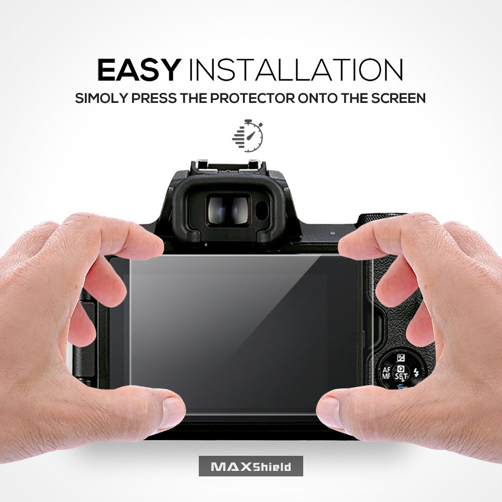 MAXSHEILD Tempered Glass Camera Screen Protector For Canon EOS M50 M6 M100