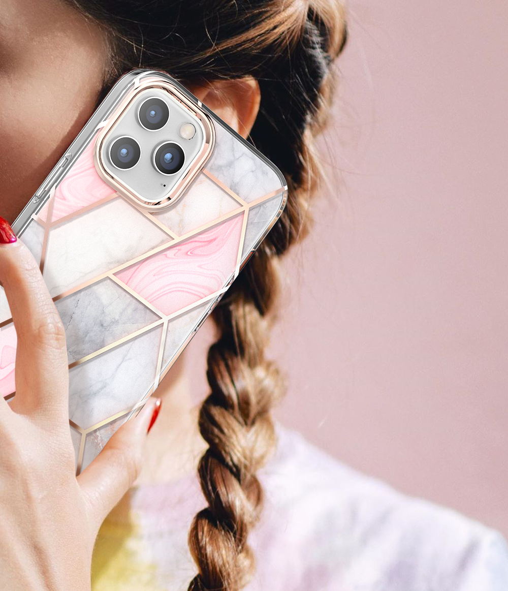 For iPhone 12 Mini 5.4" Case Clear Slim Stylish Marble Shockproof Cover