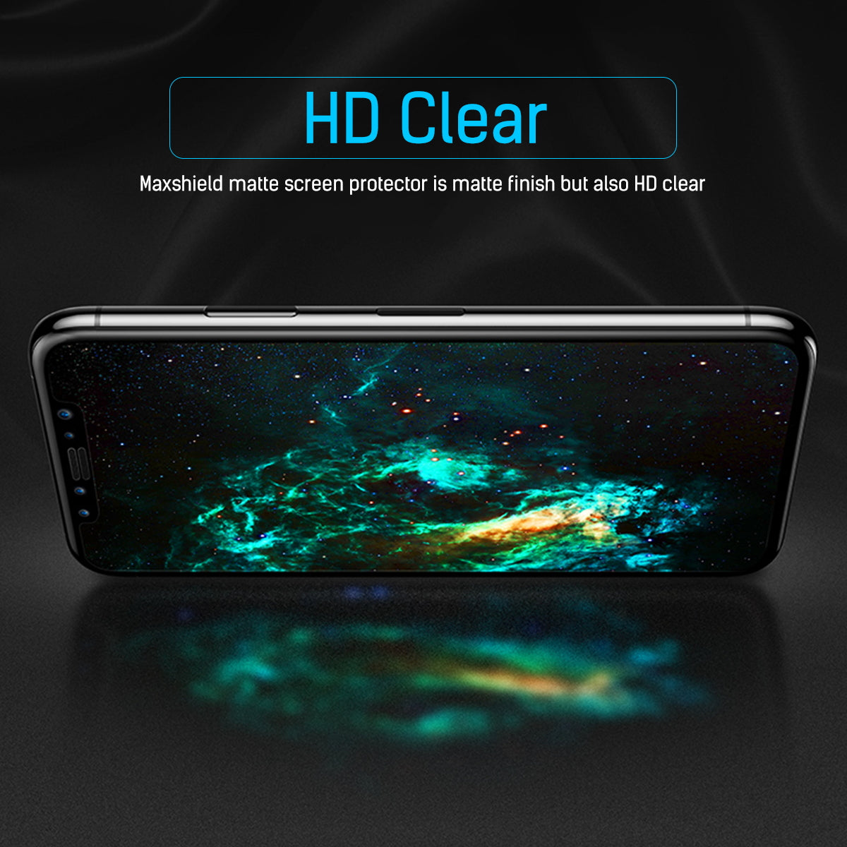 MAXSHIELD MATTE TEMPERED GLASS SCREEN PROTECTOR FOR APPLE iPhone X