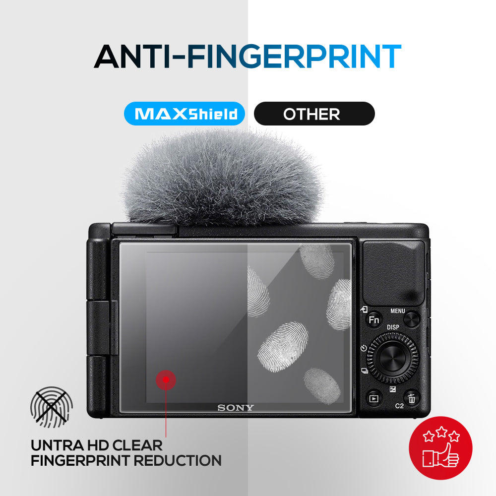 MAXSHEIL 9H Tempered Glass Screen Protector for Sony ZV-1/RX100/A7C